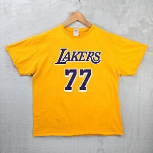 Luka Doncic Lakers Debut Game Shirt XL 2.10.25 SGA Crypto Arena Giveaway